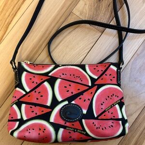 Dooney & Bourke Watermelon Print Crossbody Bag - Red, Green, Black